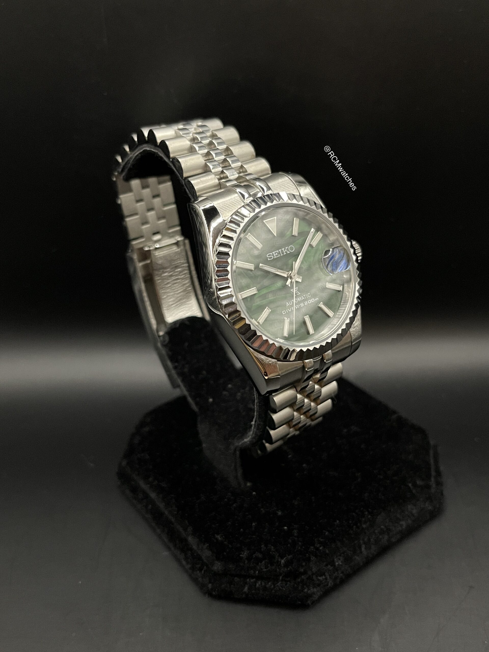 Date Just Palm Green Fluted - Afbeelding 4