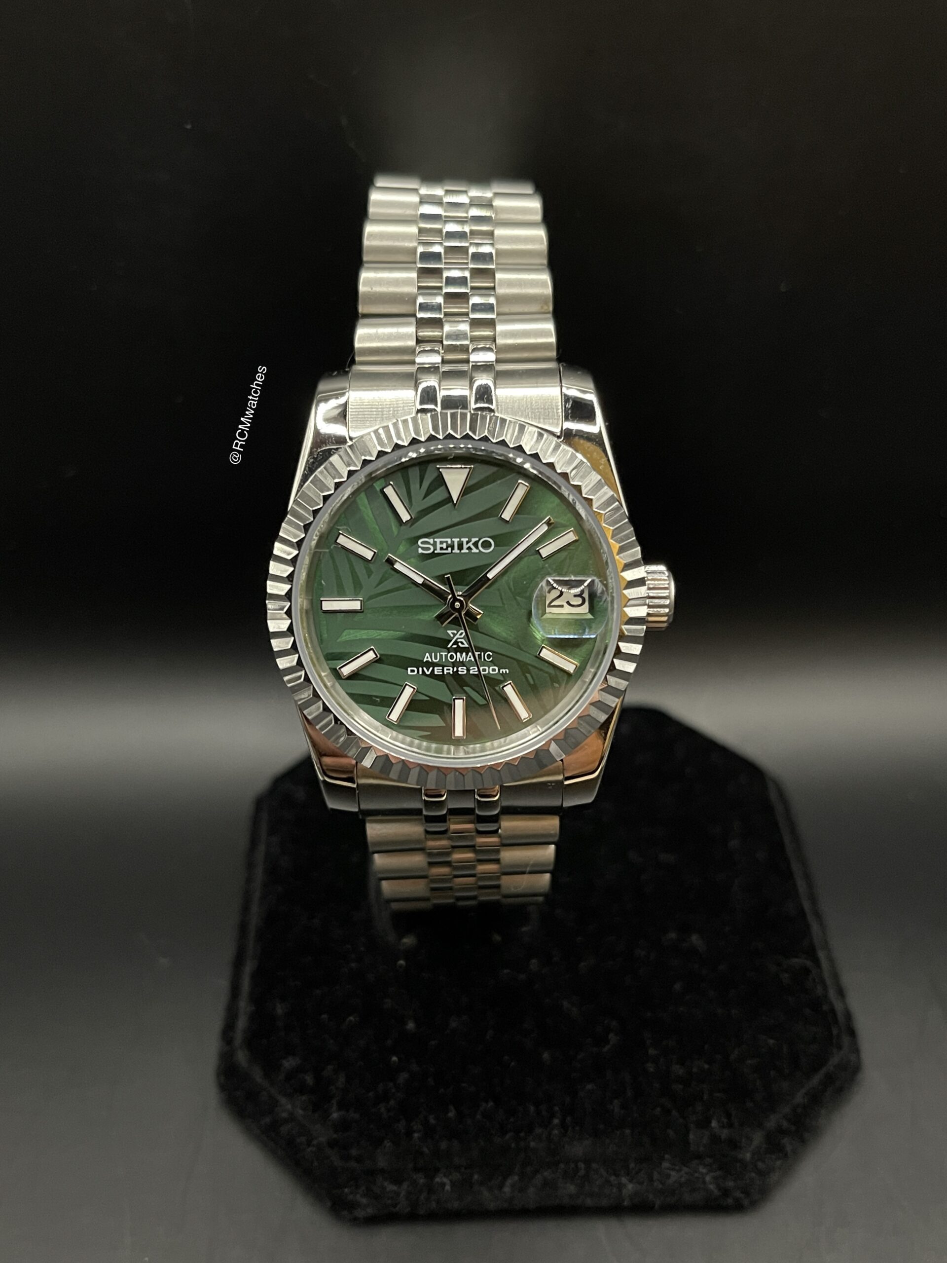 Date Just Palm Green Fluted - Afbeelding 3