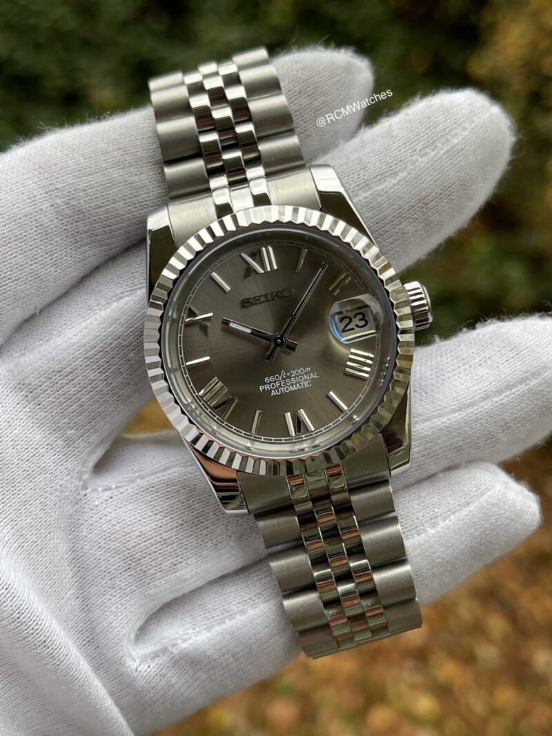 Date Just Roman Silver