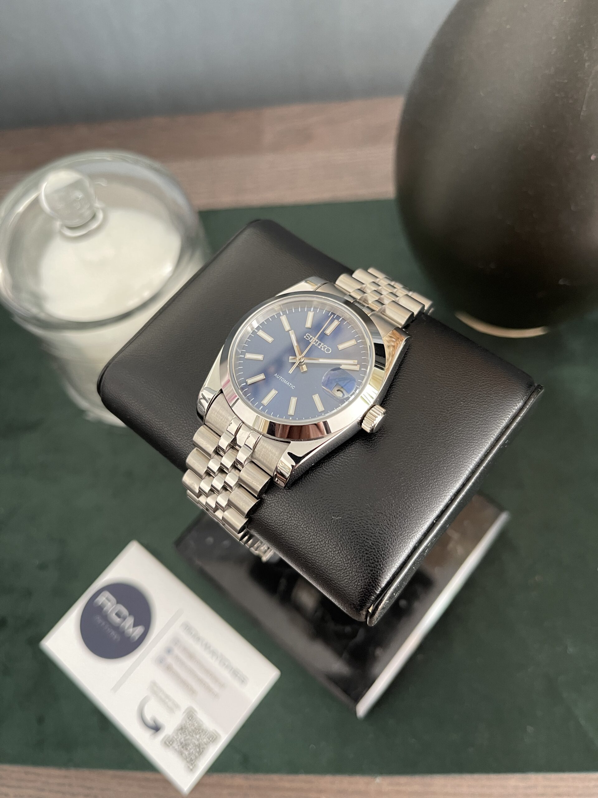 Date Just Navy Flat Bezel - Afbeelding 4